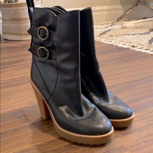 Marc Jacobs Shearling-lined Leather Winter Boots